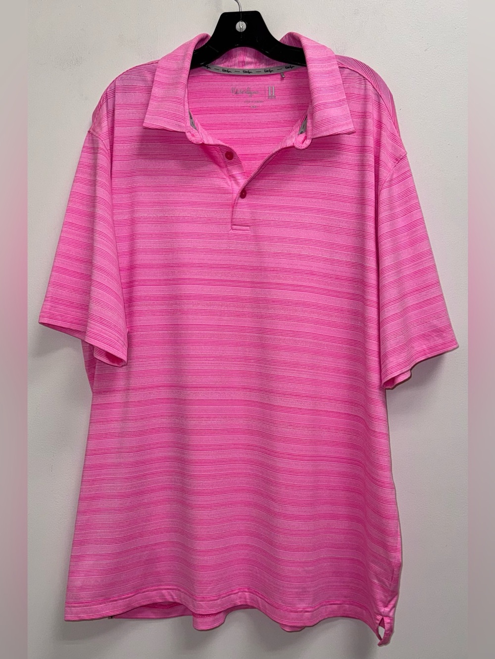 Walter Hagen Polo Pink 1/4 Button XXL Stripes